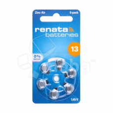 Батарейка ZA13 Renata Zinc Air 1.45V для слуховых аппаратов (6 шт. в блистере) Батарейка ZA13 Renata Zinc Air 1.45V для слуховых аппаратов (6 шт. в блистере)