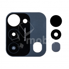 Стекло камеры для Tecno Spark 8C (KG5n) (комплект 2 шт.) Черный