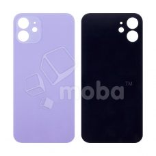 Задняя крышка для iPhone 12 Фиолетовый (стекло, широкий вырез под камеру, логотип)