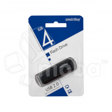 USB-флеш (USB 2.0) 4GB Smartbuy Clue Черный